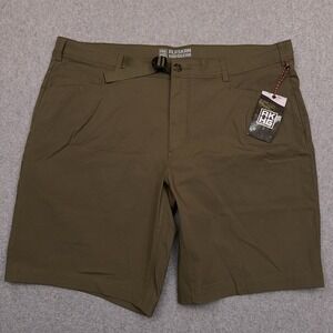 NEW Duluth Alaskan Hardgear Shorts Men 42 AKHG Free Rein 10" Green Hiking Belted
